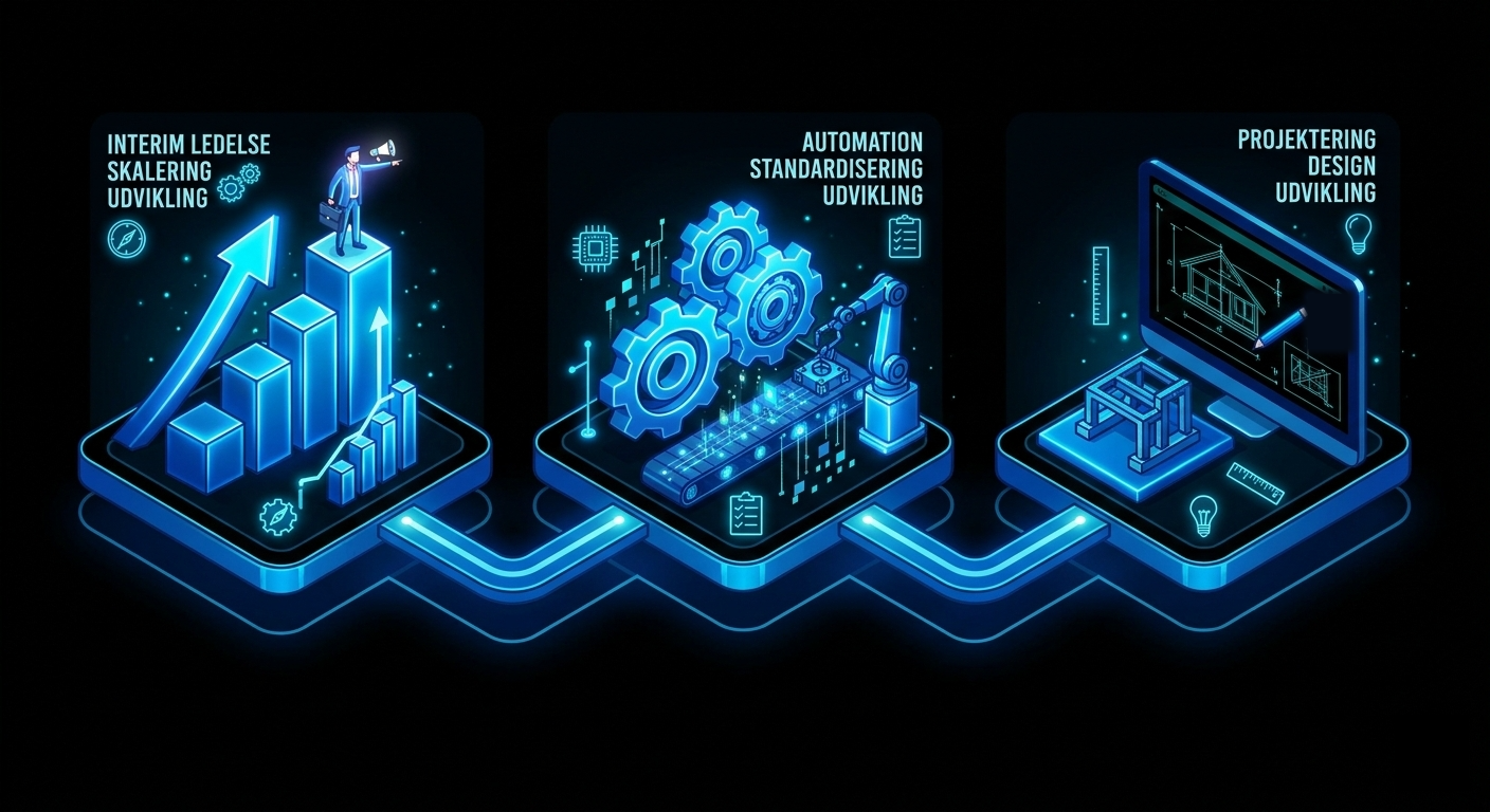 Three pillars: Interim management, Automation and Engineering